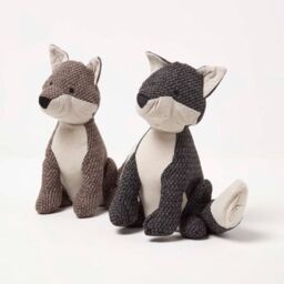 Homescapes Fox Door Stop - Set of 2 - Animal Door Stops