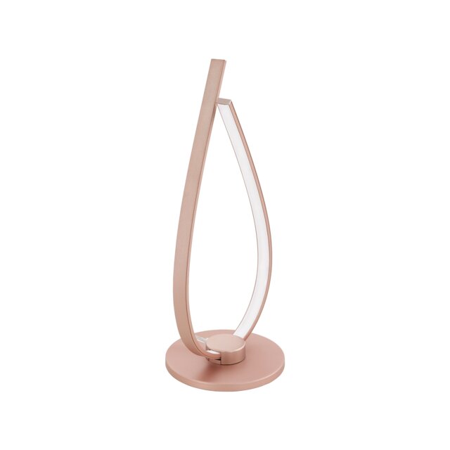 EGLO PALOZZA LED Table Lamp, Warm White 3000K, Rose Gold Aluminium, Modern Decorative Indoor Lighting