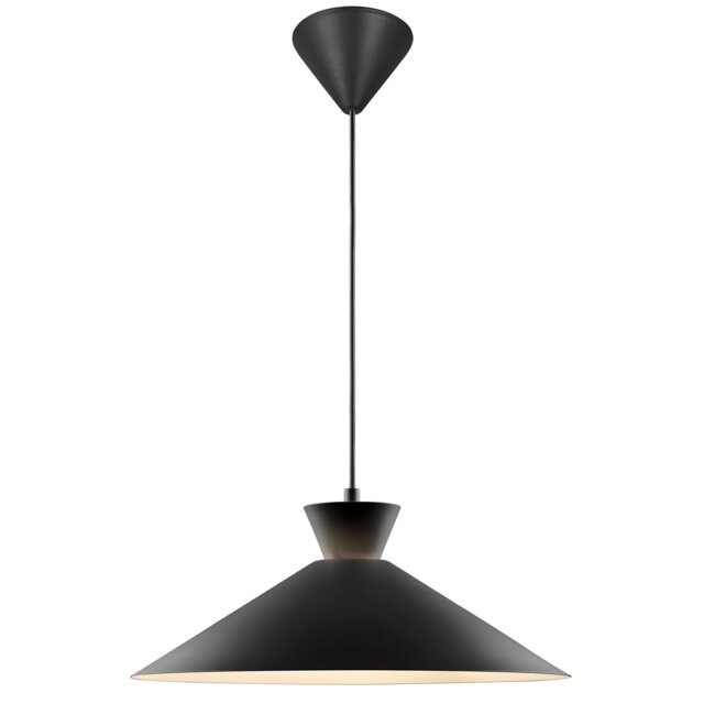 Nordlux Dial Indoor Pendant Light Black Metal E27 Retro - Mains Powered, IP20