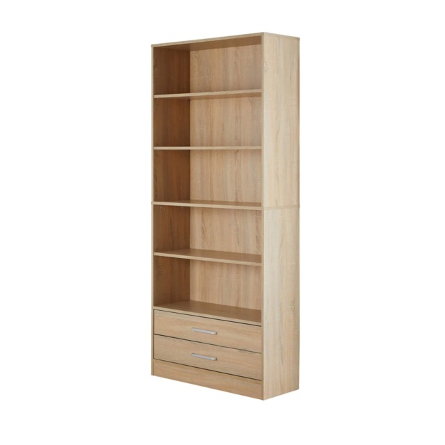 Bookcase Display Shelf Freestanding Book Storage Unit Home Living Room Furniture Brown
