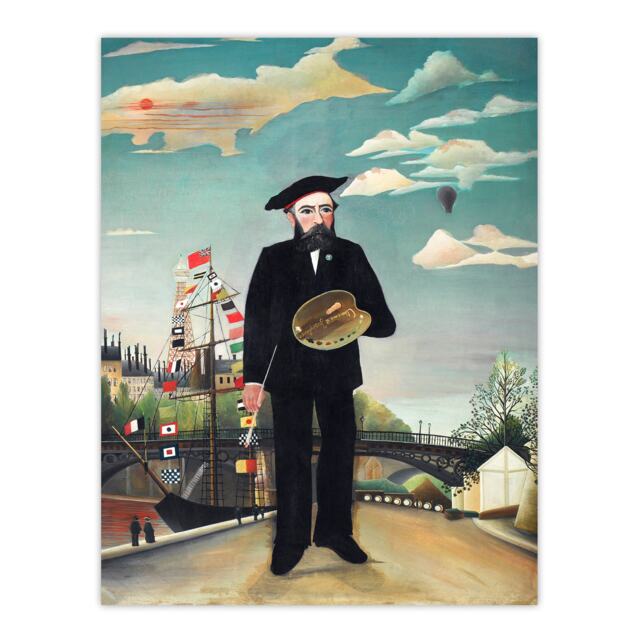"Myself Portrait Landscape Rousseau Vintage Huge Wall Art Poster Print 24X32"""