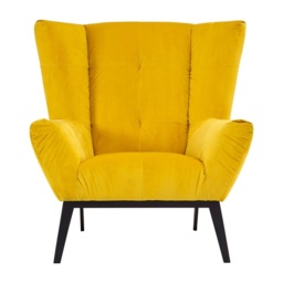 Maiko Yellow Fabric Armchair Yellow