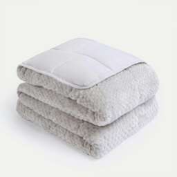 OHS Waffle Fleece Sensory Weighted Blanket 8kg, 150x200cm - Silver