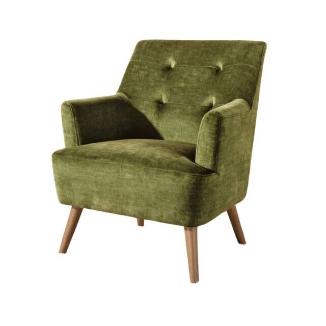 Arta Accent Chair Armchair Occasional Sofa Modern Upholstered Seating Green Green