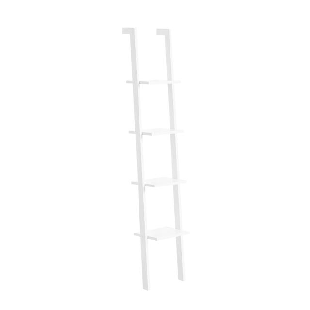 SoBuy FRG15-W,Modern 4 Tiers Ladder Shelf Wall Shelf Stand Shelf
