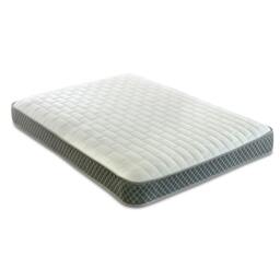 Memory Foam Hybrid Spring Mattress - 7.25 inch Deep, Supportive Coil Spring Core Grey European Single