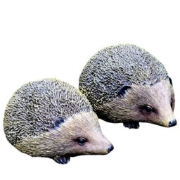 Set Of Two Hedgehogs Home Or Garden Decorations