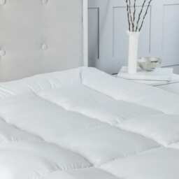 10cm Extra Thick Microfibre Soft Touch 4 Inch Mattress Topper White King