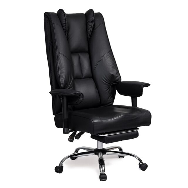 Levede Office Chair Big Tall High Back Heavy Duty PU Recliner Executive Chair