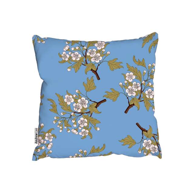 Cushions - Ornate branches of hawthorn blossom (Cushion) Multi