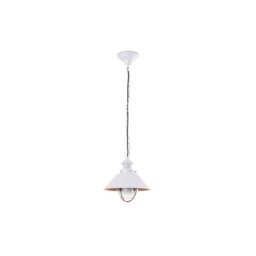 Ntica 1 Light Small Outdoor Ceiling Pendant Light White, Copper, E27