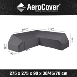Platinum AeroCover Platform Trapeze L-Shape Sofa Cover W275 x W275 x D90 x H70 cm