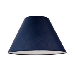 10 Inch Navy Blue Cotton Coolie Lampshade for Table Lamp or Pendant Blue Midnight Blue 1