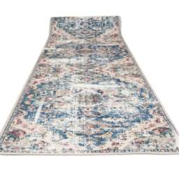 KUKOON Washable Distressed Vintage Stair Carpet Runner Rug 60cm x 600cm