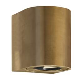 Nordlux Canto Outdoor Wall Light Brass Brass Sensor Intergrated LED Coastal/Marine Safe - Mains Powered, IP44