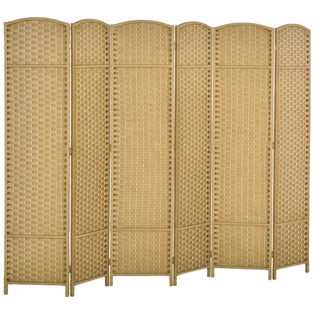 HOMCOM 6 Panel Folding Room Divider, Privacy Screen, 240 x 170cm