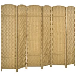 HOMCOM 6 Panel Folding Room Divider, Privacy Screen, 240 x 170cm