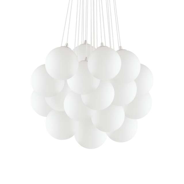 Mapa Bianco 22 Light Large Cluster Pendant White, E14