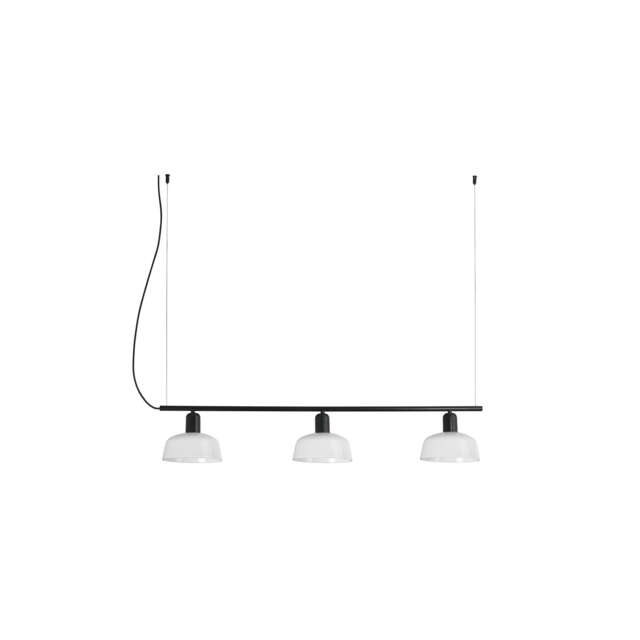 Tatawin Lineal Small White Lineal Dome Pendant Lamp