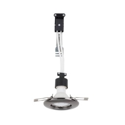 ValueLights 6 Pack Fixed Black Chrome Downlight Warm White Bulb Black
