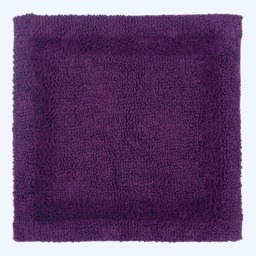 Homescapes Luxury Reversible Cotton Shower Mat - Plum Purple Plum