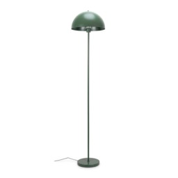 ValueLights Stassi Green Mushroom Dome Metal Floor Lamp and Bulb