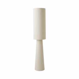 ValueLights Ash Cream Boucle Fabric Midi Floor Lamp Cream