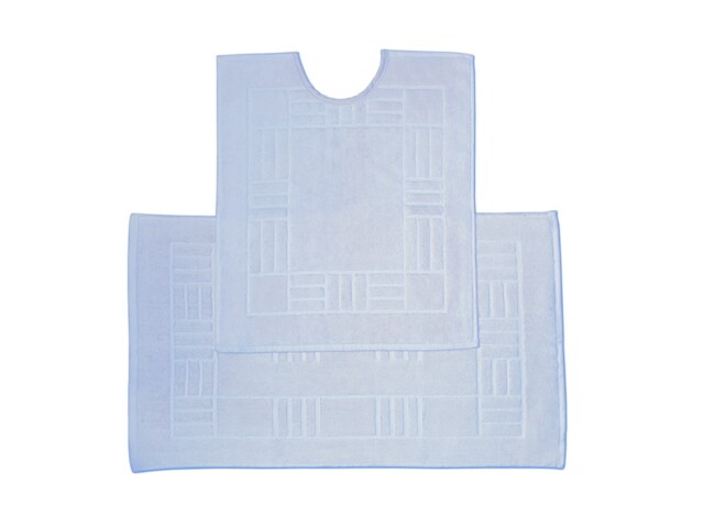 Chatsworth Pure Cotton Bath Mats Super Soft and absorbent (85x50 cm) Blue Blue 80x50 cm 1
