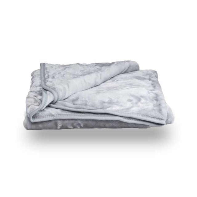 Mink Throw Soft Touch Blanket Fleece Faux Fur 127x152cm Silver