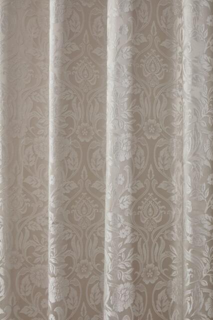 Harrow Lined Eyelet Jacquard Curtains 168cm x 137cm Cream Cream Cream