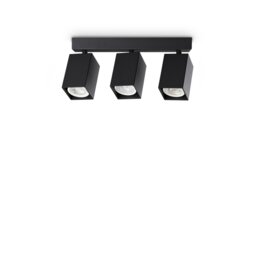 Dynamite Square Ceiling Spotlight Bar Black 3x GU10