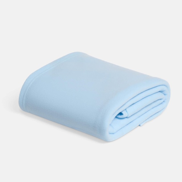 OHS Soft Plush Polar Fleece Plain Throw Blue Baby Blue - 120CMx150CM