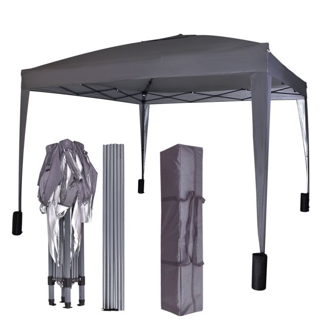 MCC Direct 2X2 Pop up Grey Gazebo Grey Grey