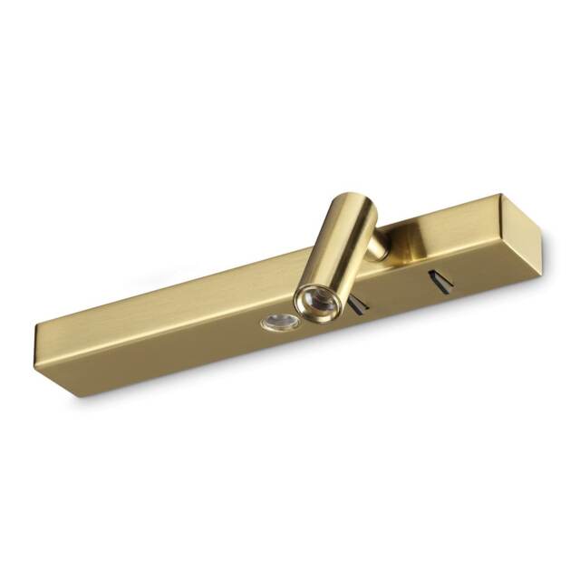 Bonne Nuit Right LED Reading Wall Light Brass 3000K