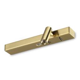 Bonne Nuit Right LED Reading Wall Light Brass 3000K