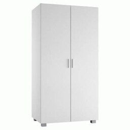 Kids 2-Door Wardrobe White Unit Colour: White