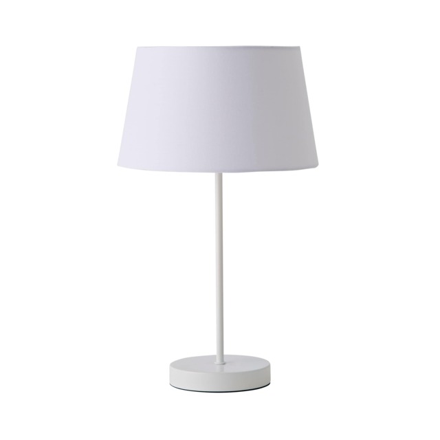 ValueLights Charlie Brushed Chrome Floor Lamp White Doretta Shade and Bulb