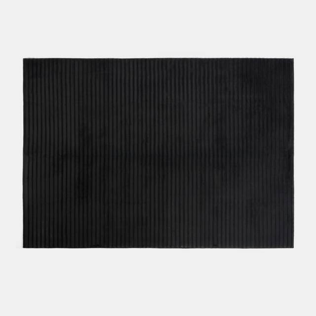 OHS Faux Fur Rug Ribbed Mat Luxury Carpet Anti Slip Runner - 160 x 230cm