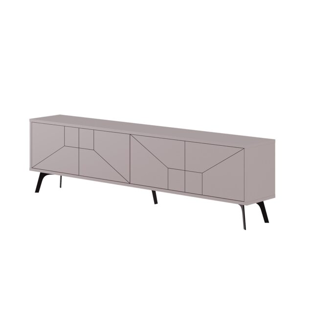 Decortie Dune TV Stand 180x29.6x50cm Mocha Grey