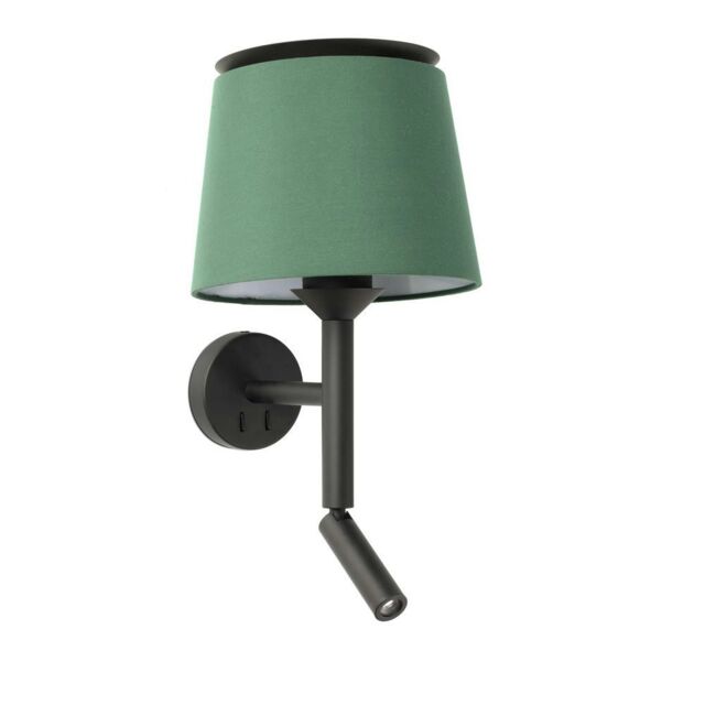 Savoy Reading Light Wall Light Black,Green, E27