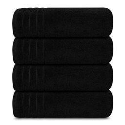 Extra Large Cotton Bath Towels Set of 4, 450 GSM, 76 x 152 cm
