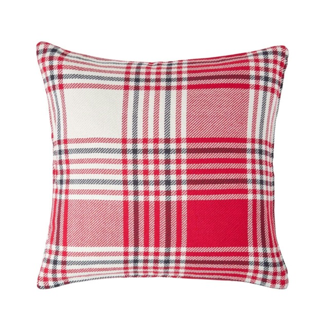 Homescapes Red Tartan Pattern Cushion Cover - 60 x 60 cm Red Red 60 x 60 cm