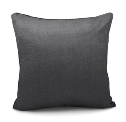 Embossed Plain Scatter Cushion - 43cm x 43cm Grey Charcoal