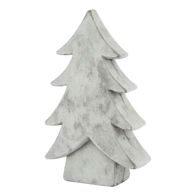 Hill Interiors Athena Christmas Tree Decoration - White - 32cm x 7cm x 19cm
