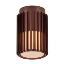 Nordlux Aludra Outdoor Ceiling Light Brown Aluminium E27 Coastal/Marine Safe - Mains Powered, IP54