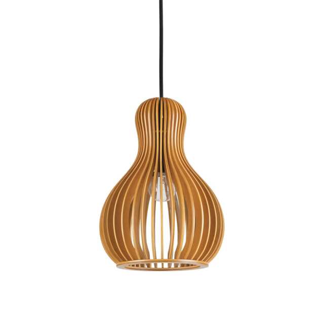 Citrus 1 Light Ceiling Pendant Wood, E27