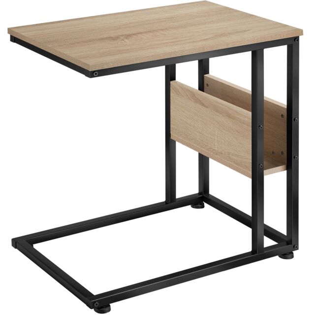 Bedside Table Wigan - industrial style, with side compartment, 55 x 36.5 x 60 cm Brown industrial wood light, oak Sonoma 55 x 36,50 x 60 cm 1
