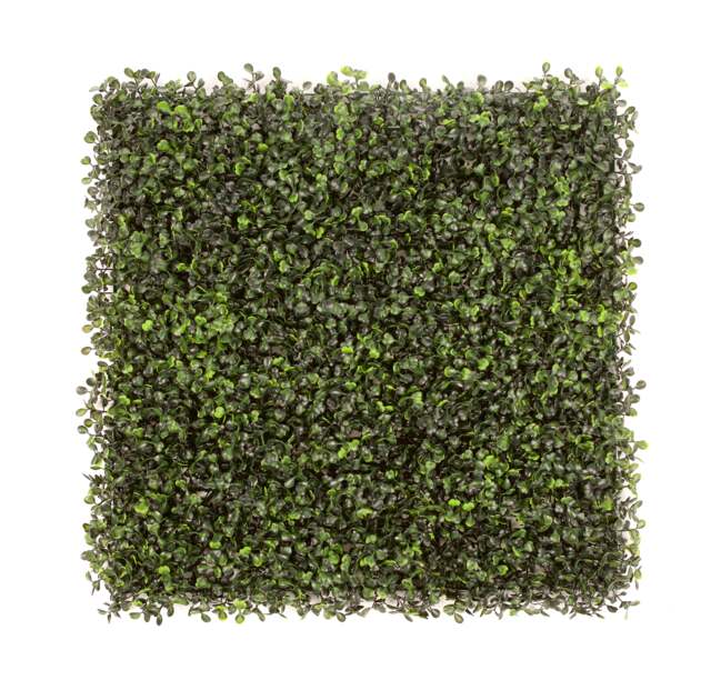 Pack of 12 Best Artificial Boxwood Hedging 50cm x 50cm Mats (3 Square Metres) Green 1