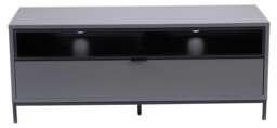 Chaplin TV-Stand with 1 Flap Charcoal Grey Charcoal One Size 16