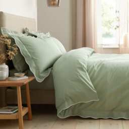 Appletree Scallop Edge Duvet Cover Set Green